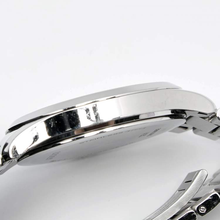 Pre Owned Gucci Silver Grey Stainless Steel G-Timeless YA126441 Men's Wristwatch 38 mm