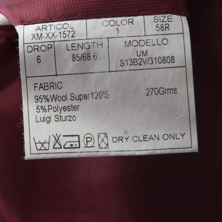 Pre Owned Guy Laroche Black Wool Three Button Luigi Sturzo Blazer 4XL