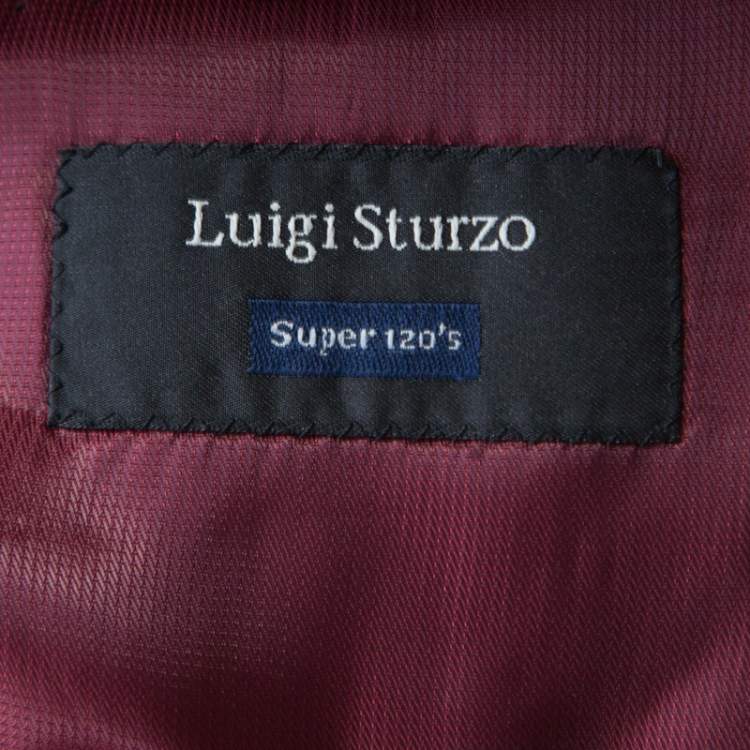 Pre Owned Guy Laroche Black Wool Three Button Luigi Sturzo Blazer 4XL