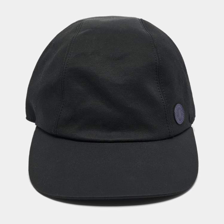 Pre Owned Hermès Black Cotton Blend Miles Robot Cap Size 58