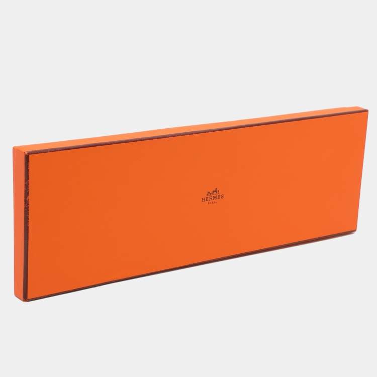 مملوكة مسبقًا Hermes Bi-Color Silk Faconnee H Tie