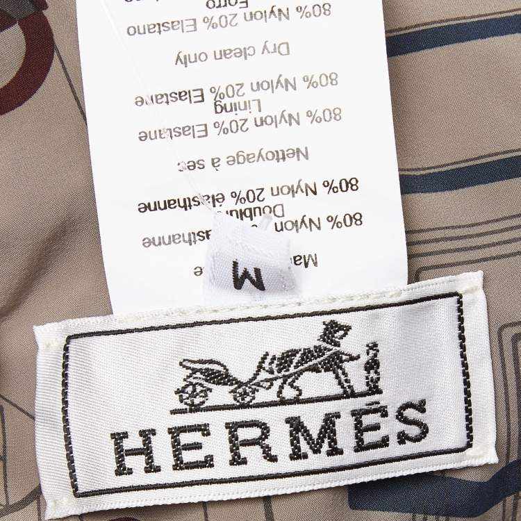 Pre Owned Hermès Taupe Roger Technical Reversible Cap M