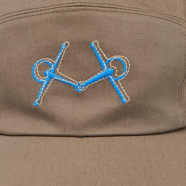 Pre Owned Hermès Brown Serge de Cotton Nevada Cap Size 58