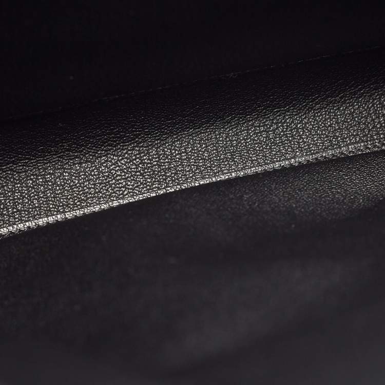 Pre Owned Hermes Noir Togo Leather Kelly Depeches Monochrome 36 Briefcase