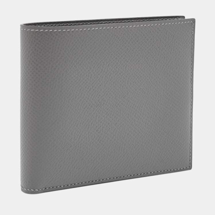 Pre Owned Hermes Gris Epsom Leather MC² Copernic Wallet