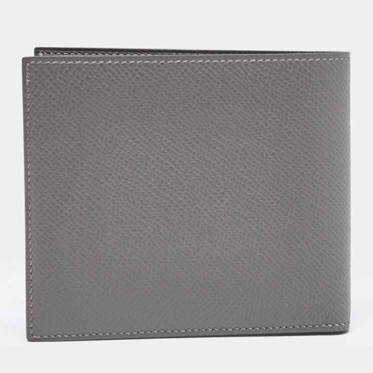Pre Owned Hermes Gris Epsom Leather MC² Copernic Wallet