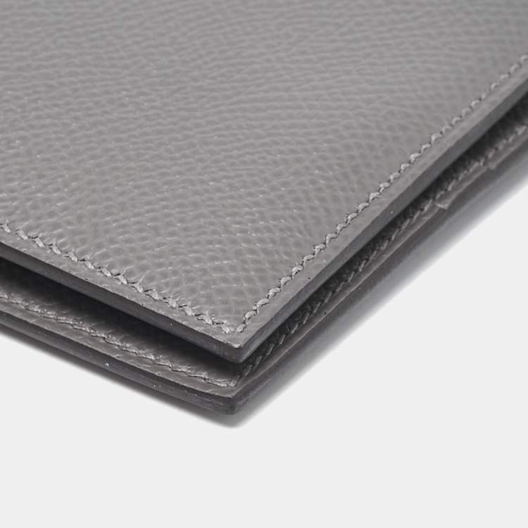 Pre Owned Hermes Gris Epsom Leather MC² Copernic Wallet