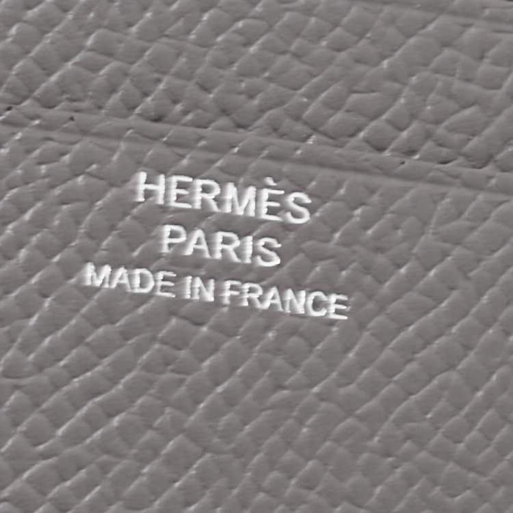 Pre Owned Hermes Gris Epsom Leather MC² Copernic Wallet