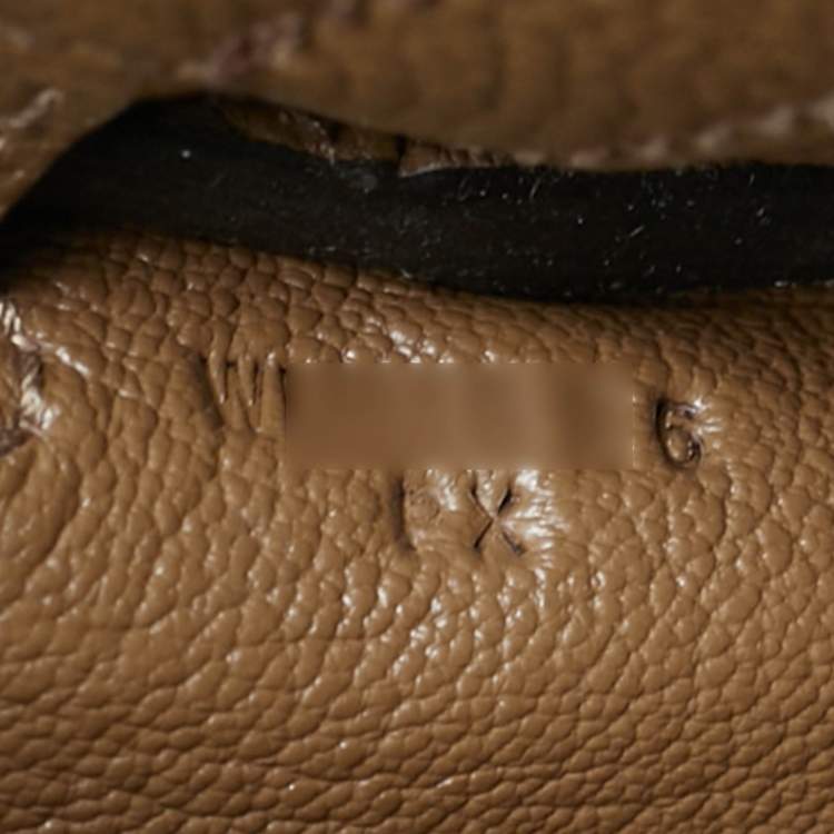 Pre Owned Hermès Alezan Togo Leather Palladium Finish Kelly Messenger PM Bag
