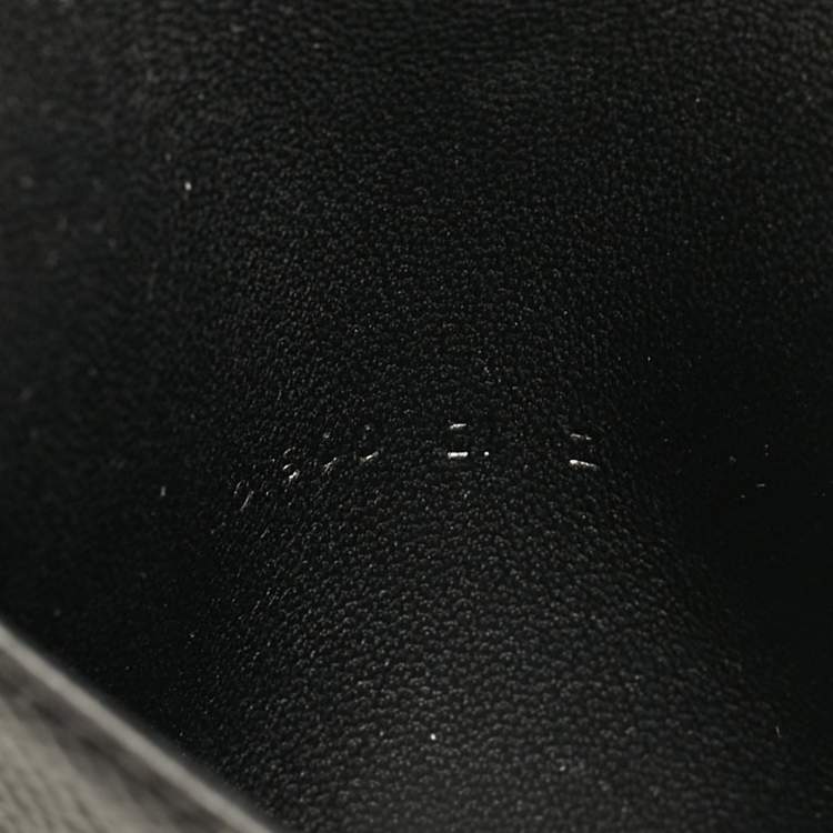 Pre Owned Hermes Noir Epsom Leather MC² Euclide Card Holder