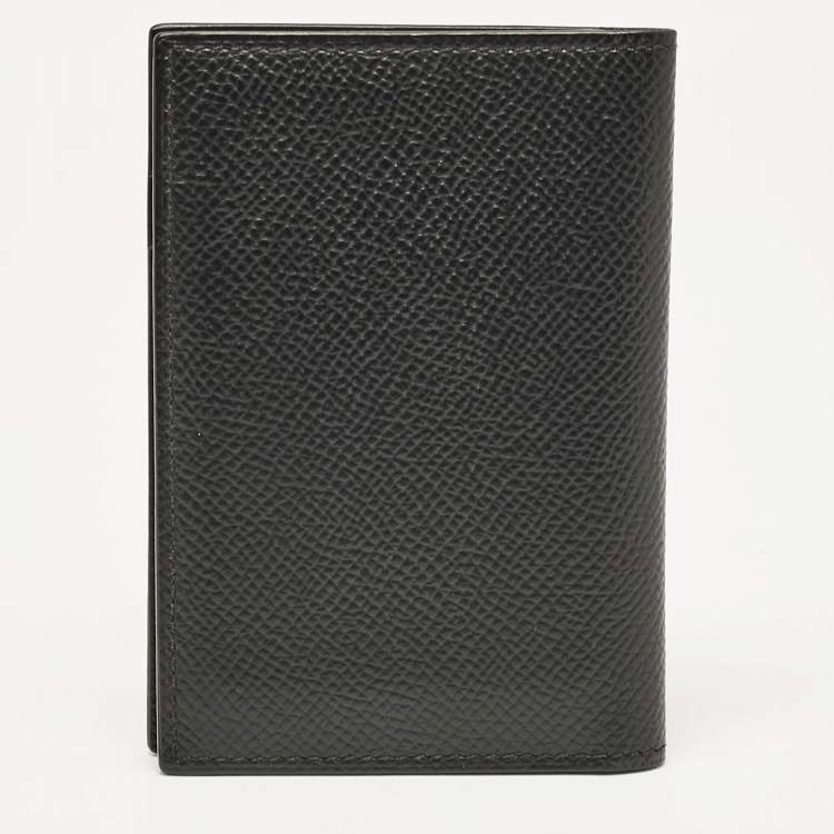 Pre Owned Hermes Noir Epsom Leather MC² Euclide Card Holder