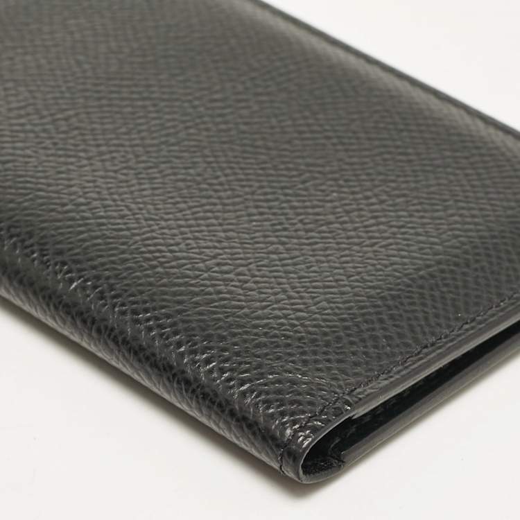 Pre Owned Hermes Noir Epsom Leather MC² Euclide Card Holder