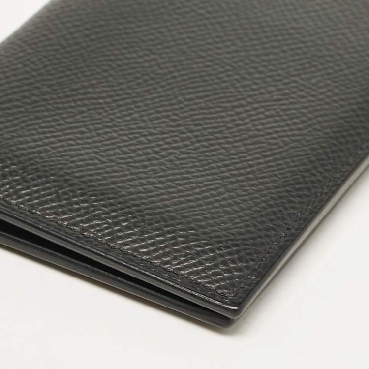 Pre Owned Hermes Noir Epsom Leather MC² Euclide Card Holder