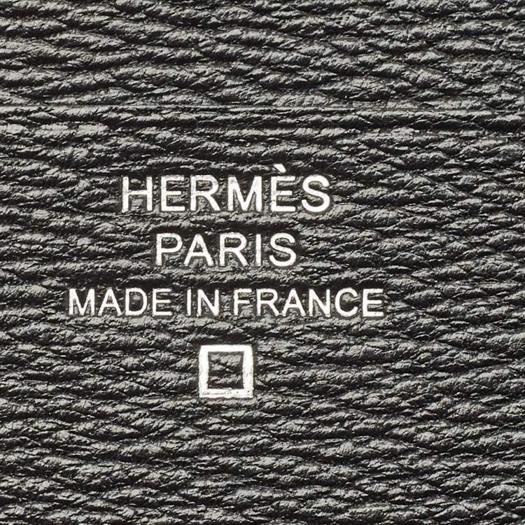Pre Owned Hermès Noir Alligator Mississippiensis MC² Euclide Card Holder