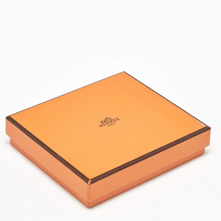 Pre Owned Hermes Noir Epsom Leather MC² Copernic Compact Wallet 