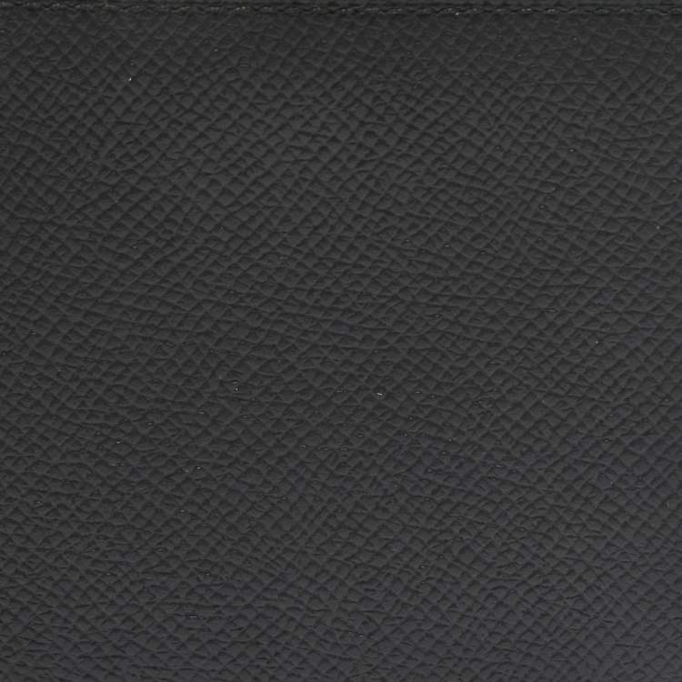 Pre Owned Hermes Noir Epsom Leather MC² Copernic Compact Wallet 