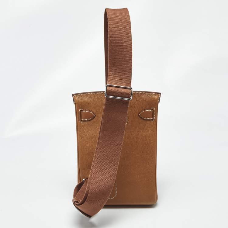 Pre Owned Hermès Fauve Barenia Faubourg Leather Hac A Dos PM Backpack