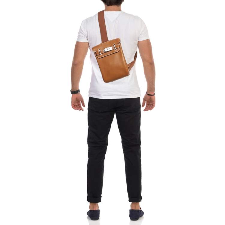 Pre Owned Hermès Fauve Barenia Faubourg Leather Hac A Dos PM Backpack
