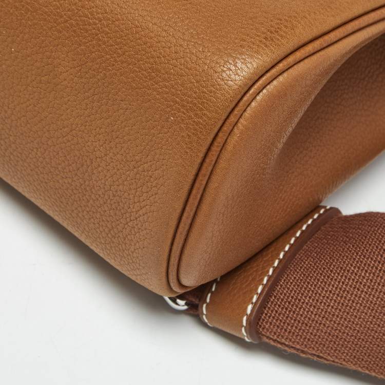 Pre Owned Hermès Fauve Barenia Faubourg Leather Hac A Dos PM Backpack