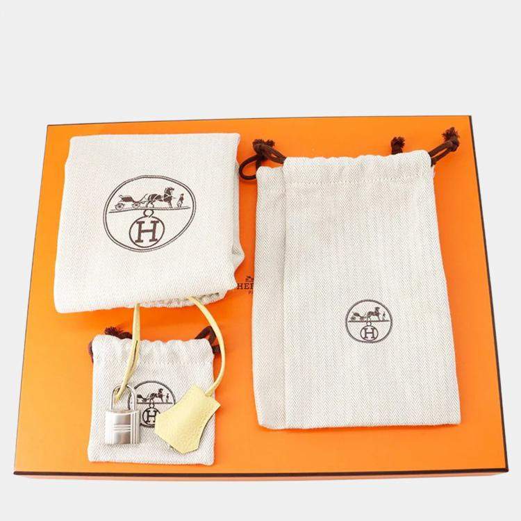 Pre Owned Hermes Kelly Messenger Jaune Poussin Togo Leather Size Pm