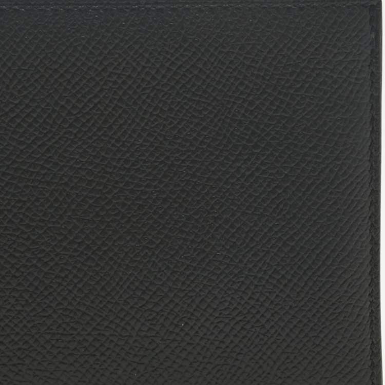 Pre Owned Hermès Black Black Madame Leather Citizen Twill Wallet