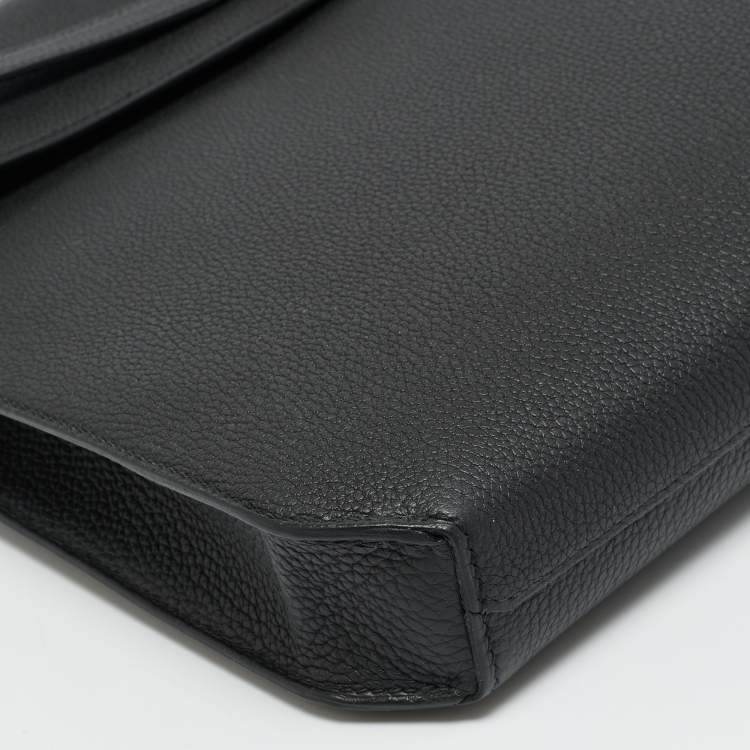 Pre Owned Hermès Kelly Depeches 36 Noir Togo Leather Briefcase