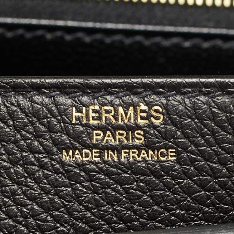 Pre Owned Hermès Kelly Depeches 36 Noir Togo Leather Briefcase