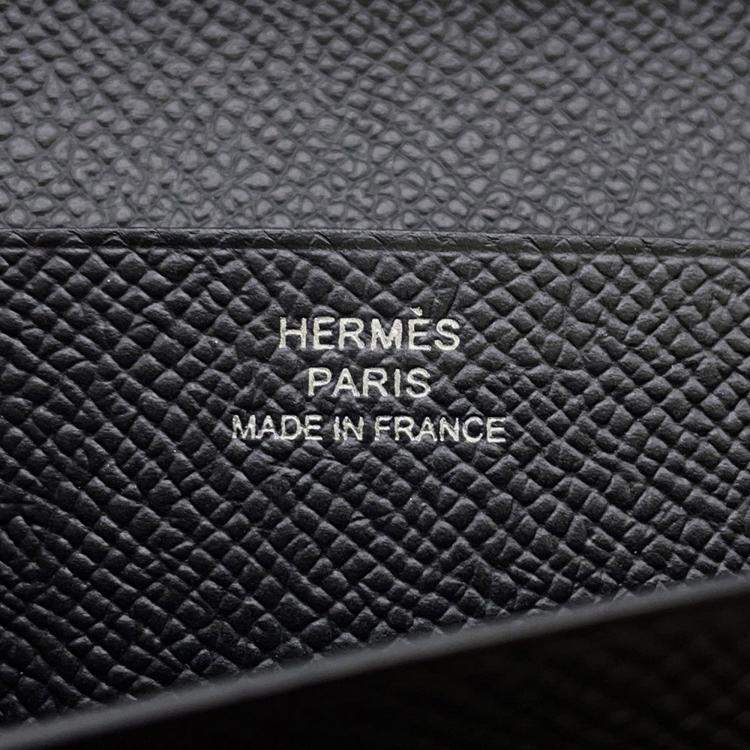 Pre Owned Hermes Mc2 Fleming Black Epsom