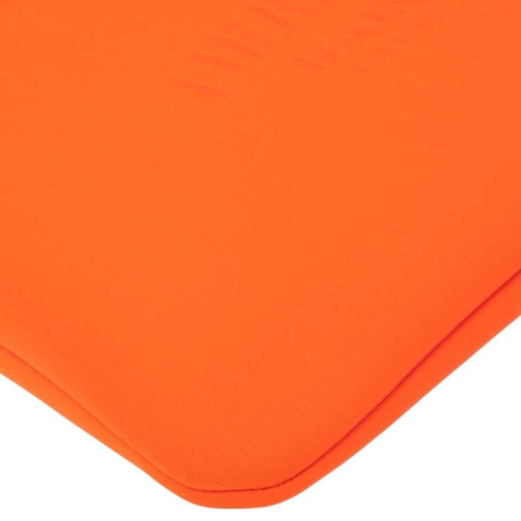 Pre Owned Hermes Neon Orange Neoprene Small Neobain Pouch