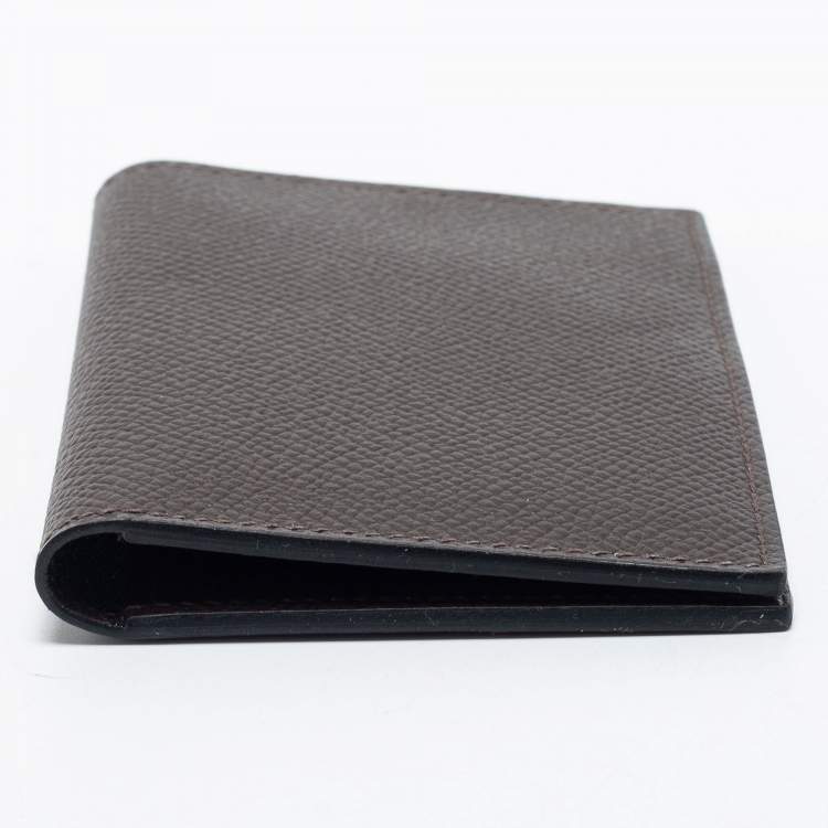 Pre Owned Hermes Ebene Epsom Leather MC² Euclide Card Holder