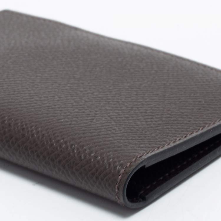 Pre Owned Hermes Ebene Epsom Leather MC² Euclide Card Holder