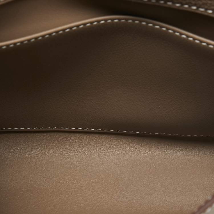 Pre Owned Hermès Etoupe Togo Leather Sac A Depeches 21 Bag