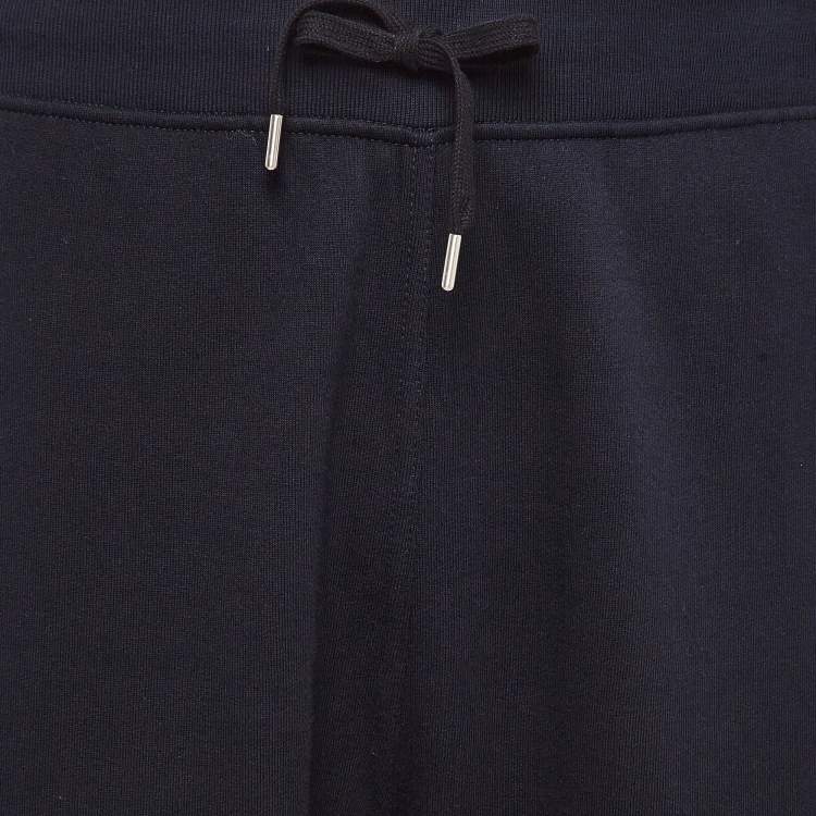 Pre Owned Hermes Black Cotton Jogger Pants L