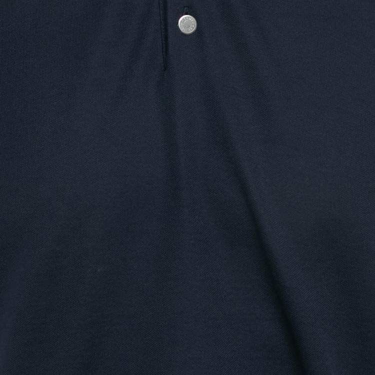 Pre Owned Hermes Navy Blue Double Jeu Technical Polo T-Shirt XL