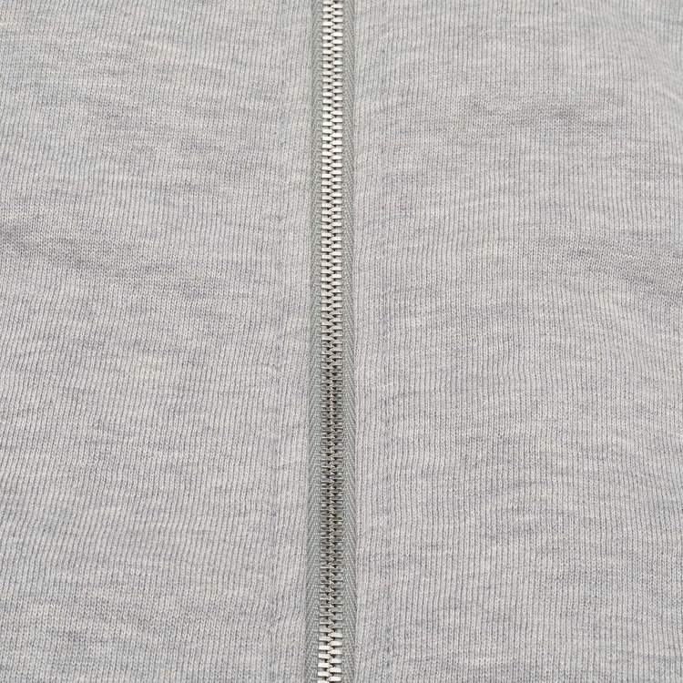 Pre Owned Hermes Grey Cotton Run H Zipped Hooded Sweatshirt L
