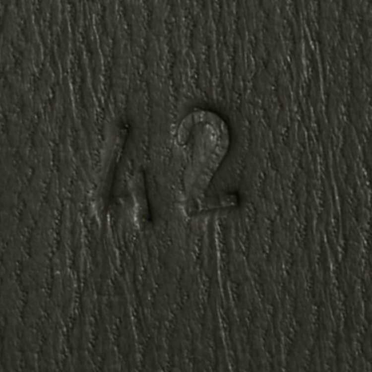 مملوكة مسبقًا Hermes Chypre Size 42 Dark Olive Green Slide Sandals