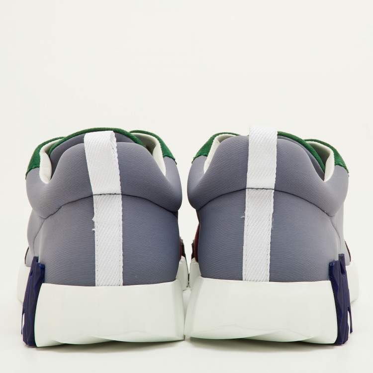مملوكة مسبقًا Hermès Bouncing Size 42 Multicolor Neoprene and Suede Low Top Sneakers