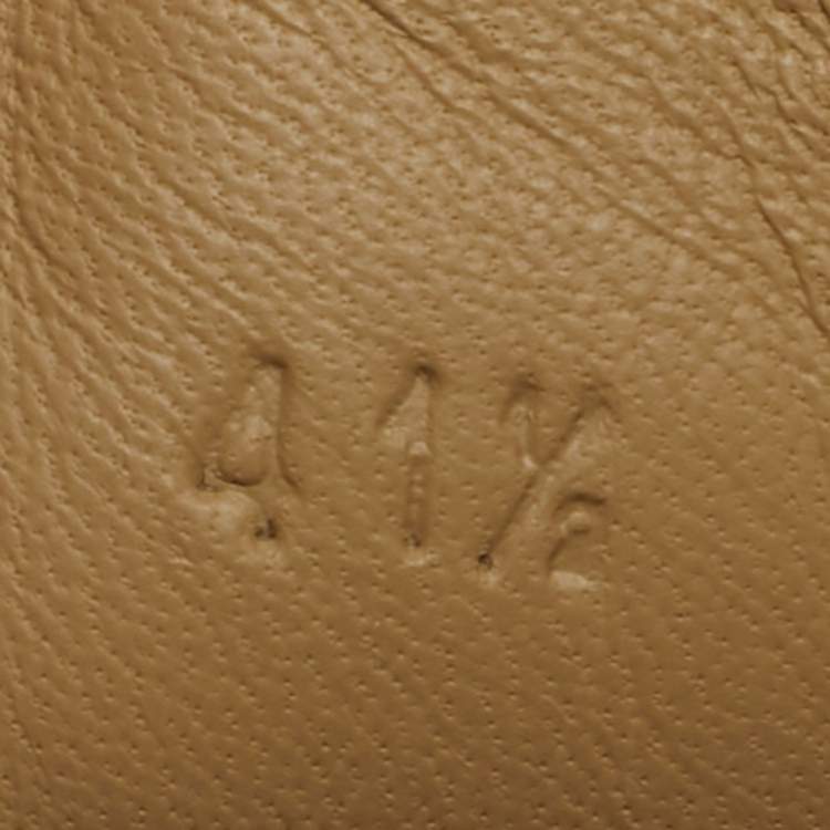 مملوكة مسبقًا Hermes Daydream Size 41.5 Brown Leather High Top Sneakers