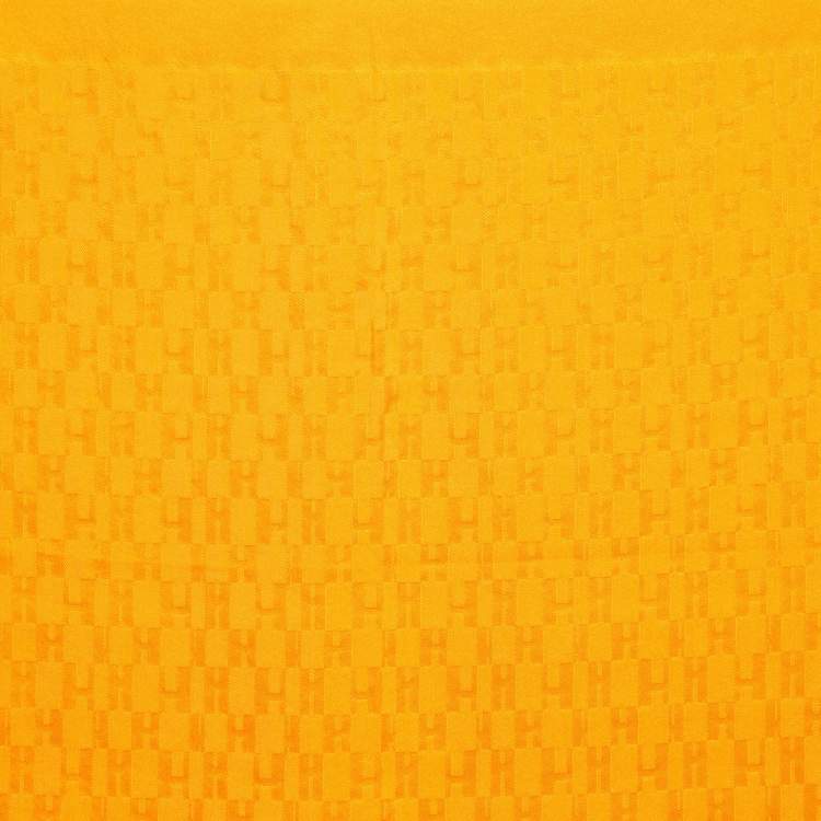 Pre Owned Hermès Orange Silk Petit Gavroche Handkerchief 