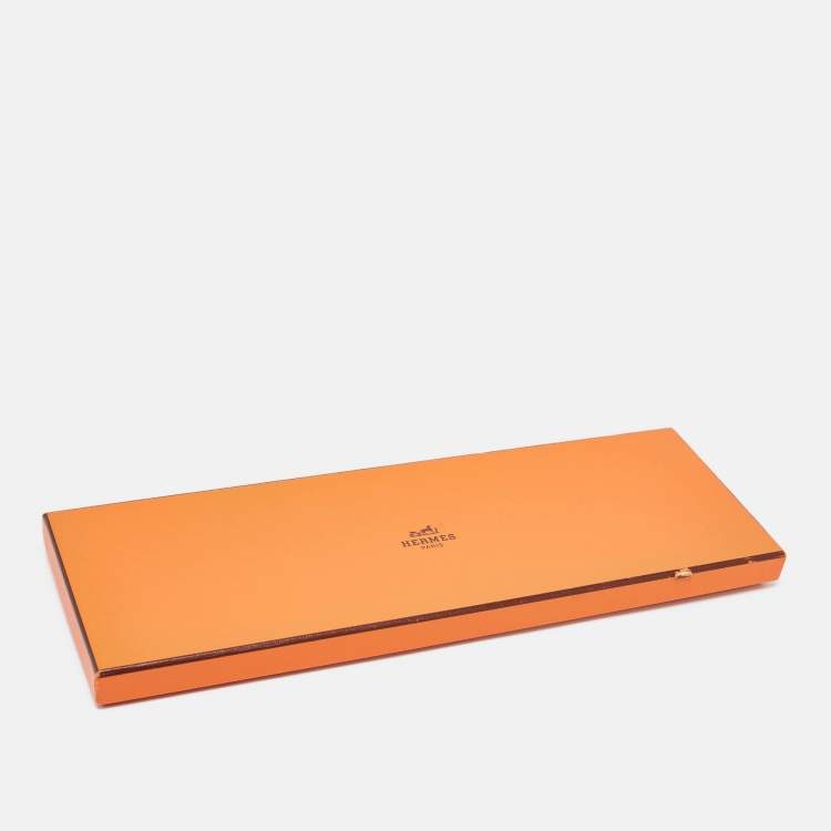 مملوكة مسبقًا Hermes Yellow Horse Silk Traditional Tie 