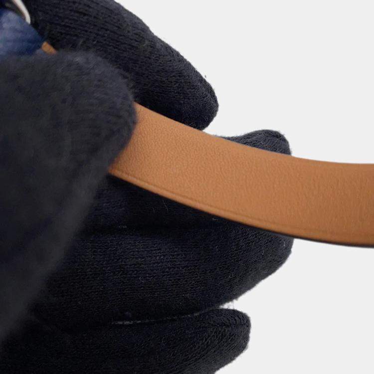 Pre Owned Hermes Tonight Navy Blue Epsom Bracelet 