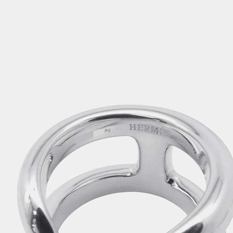 Pre Owned Hermes Osmoz Ring Size Pm/52/#12 Sv925
