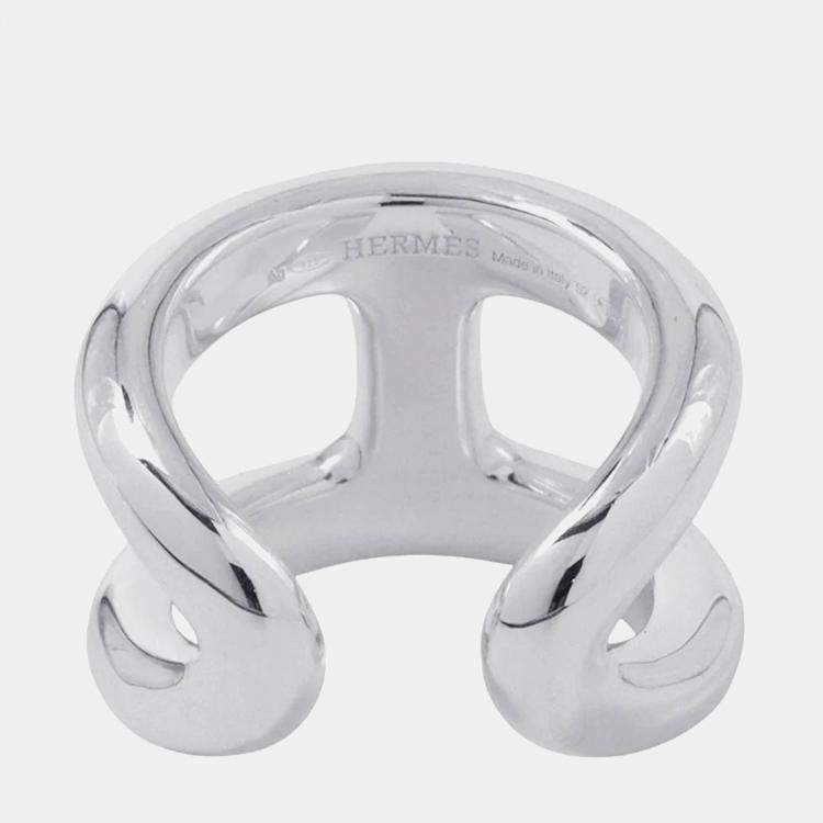 Pre Owned Hermes Osmoz Ring Size Gm/52/#12 Sv925