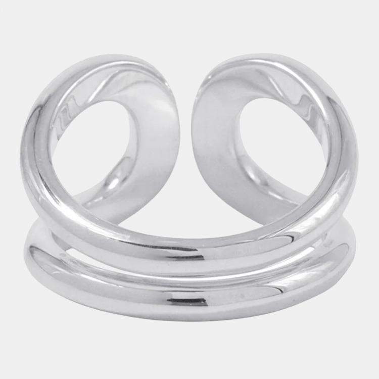 Pre Owned Hermes Lima Ring PM Silver 925 EU 55