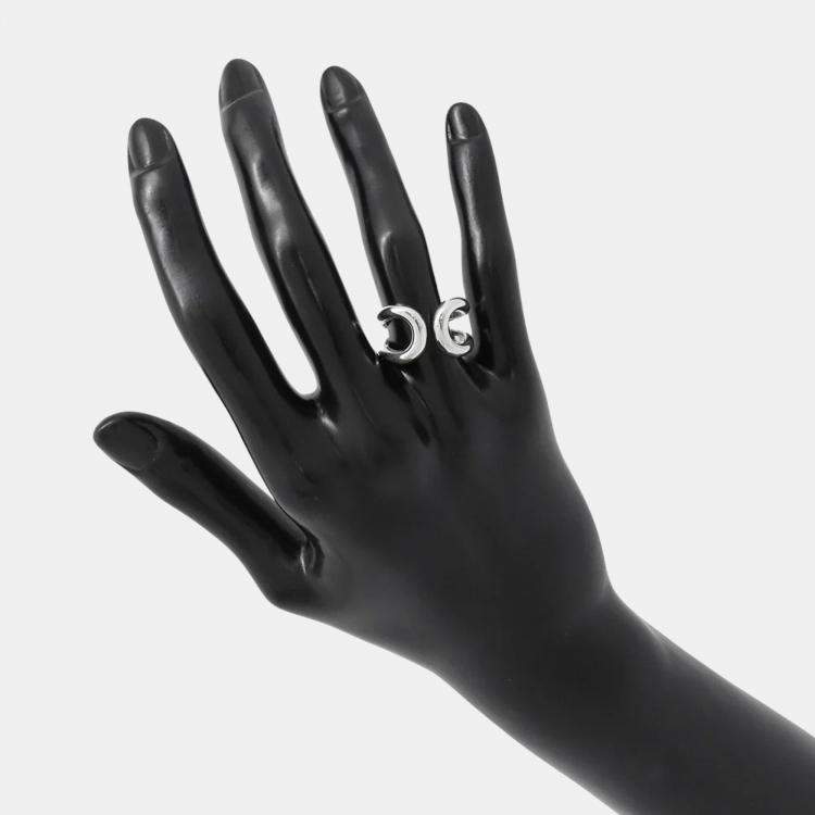 Pre Owned Hermes Lima Ring Silver 925 EU 54