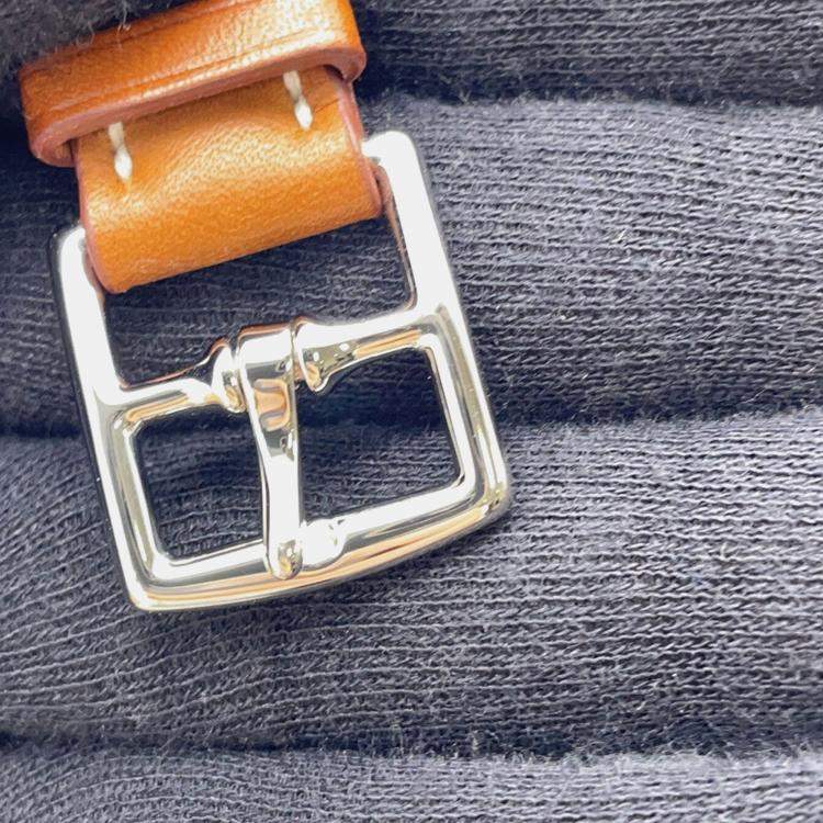 Pre Owned Hermes EtriviRe Babor Bracelet Size T5 Gold Tadelakt Leather