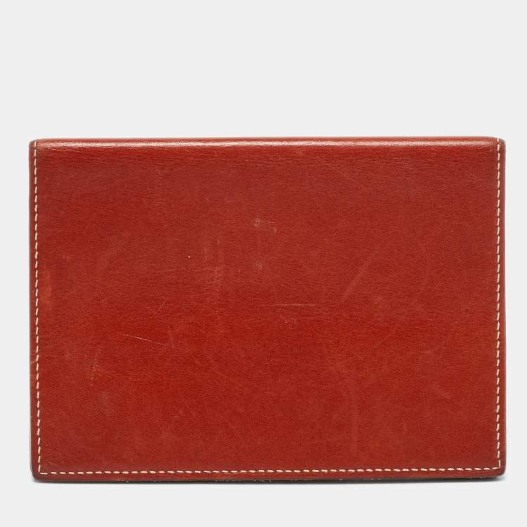 Pre Owned Hermes Brique Tadelakt Leather MC² Magellan Passport Holder