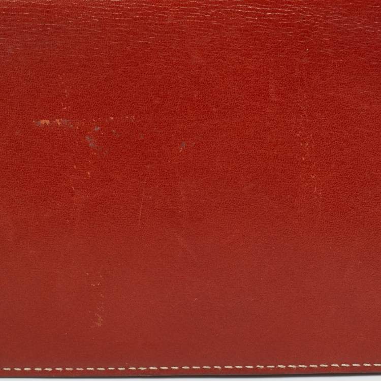 Pre Owned Hermes Brique Tadelakt Leather MC² Magellan Passport Holder