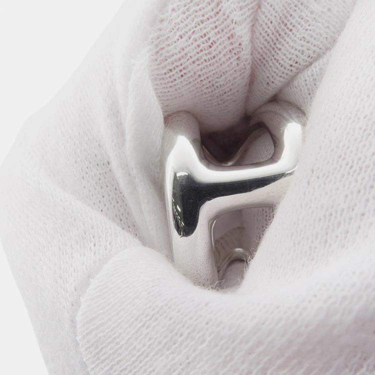 Pre Owned خاتم هيرمس أوزموز مقاس كبير / 51 / #11 فضة 925