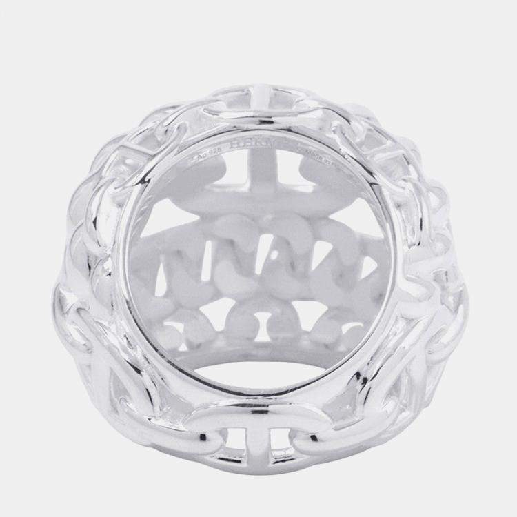 مملوكة مسبقًا Hermes Chaine D'Ancre Multi Chain Ring Size Tgm/56/#16 Sv925